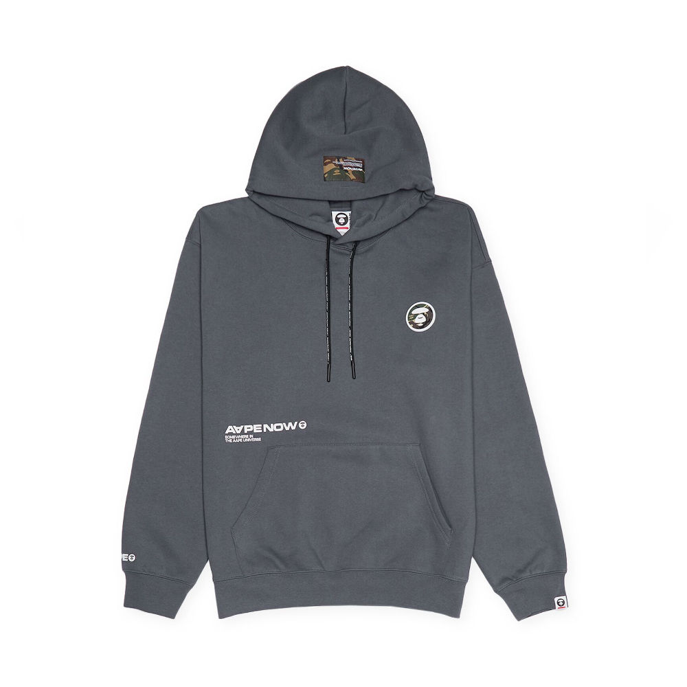 AAPEByABathingApeGreyFleeceHoo
