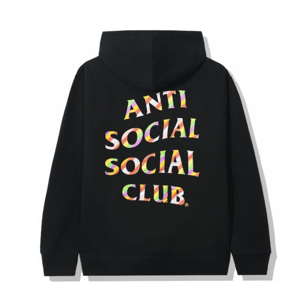 Anti social social top club flag hoodie