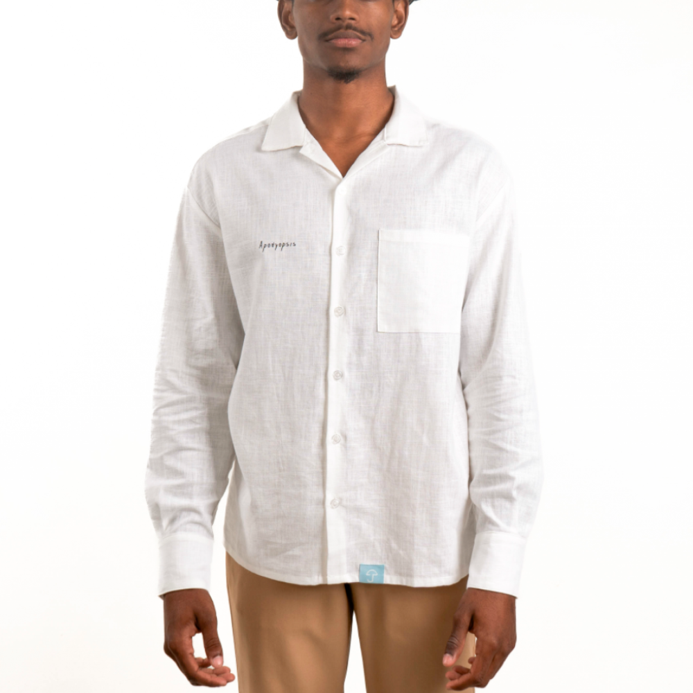 S/S Linen Look Shirt - AOP 2 main image 1