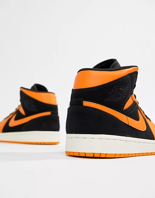 Jordan 1 sales mid orange peel