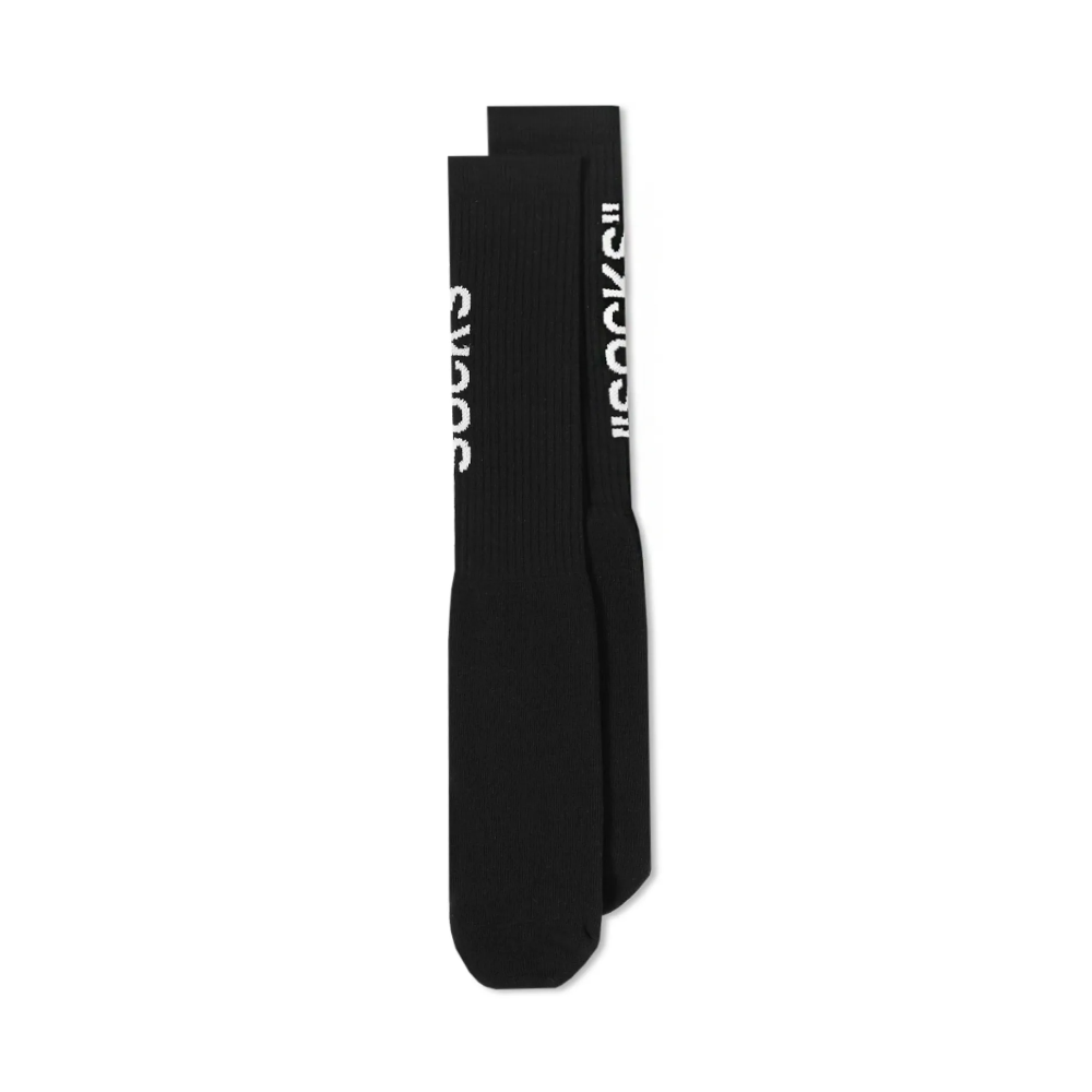 Off-White Quote Socks 'Black' – Swest Kicks