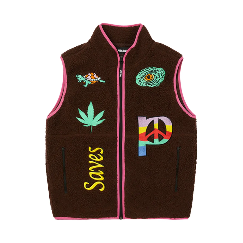 Palace Jesus Gilet 'Brown' – Swest Kicks
