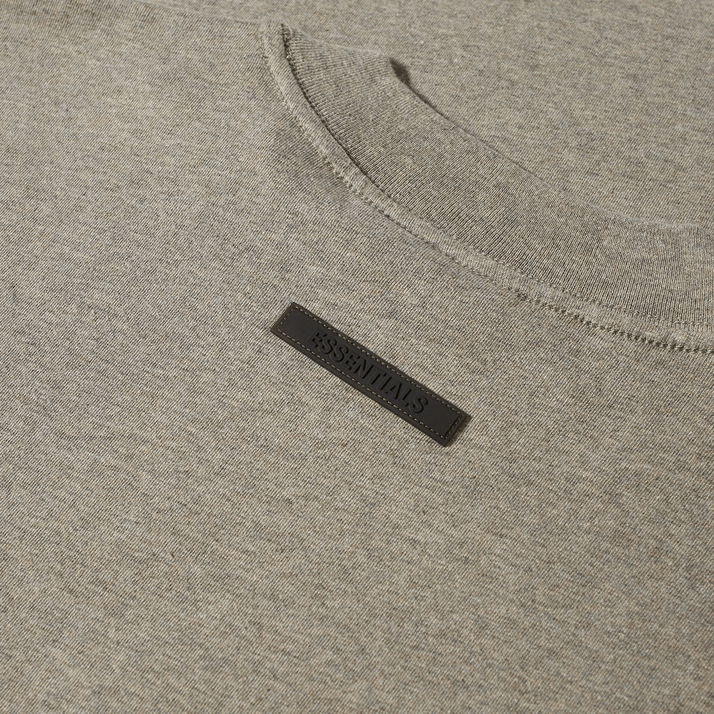 Fear of God ESSENTIALS Long Sleeve Summer Core Tee Dark Heather Oatmeal - Swest Kicks