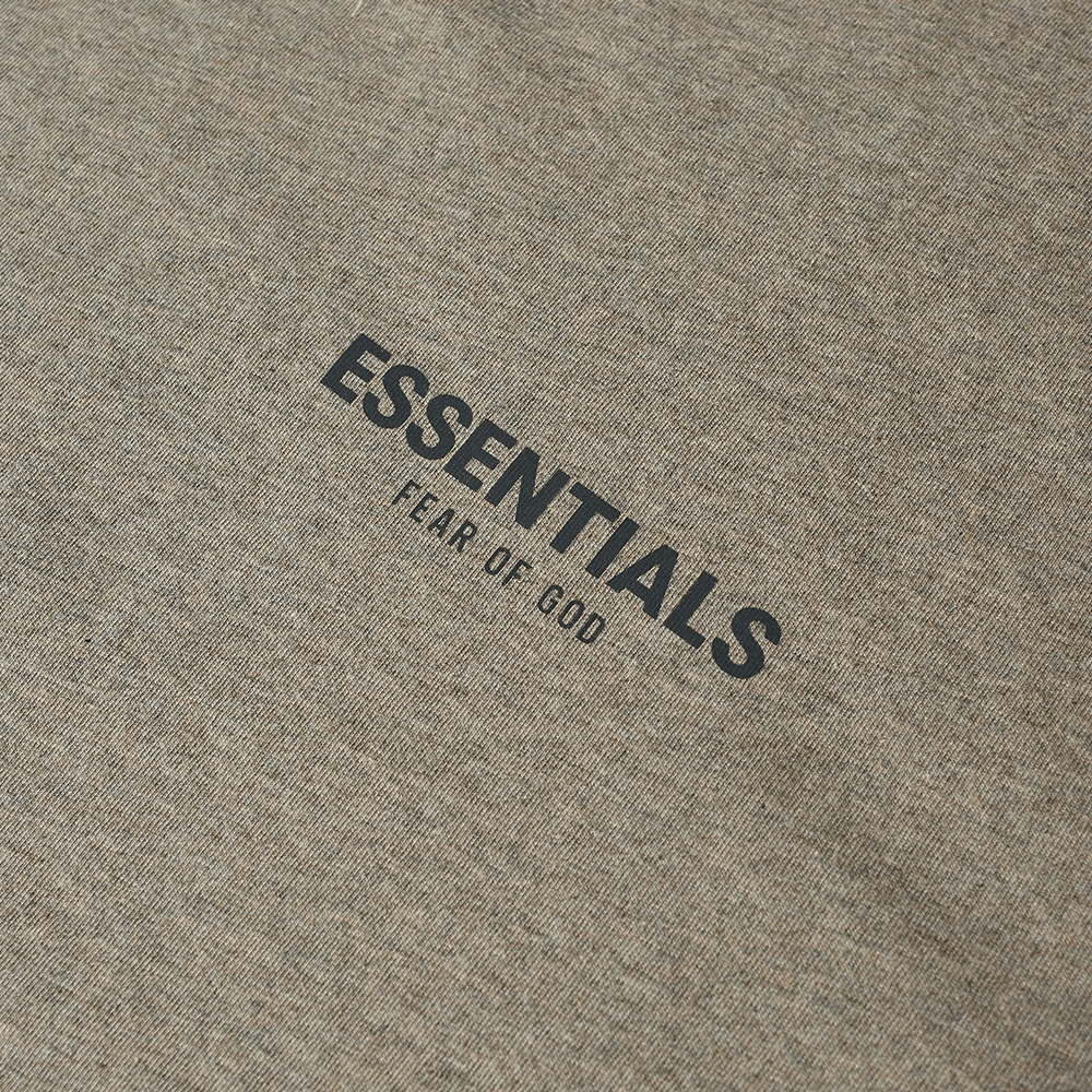 Fear of God ESSENTIALS Long Sleeve Summer Core Tee Dark Heather Oatmeal - Swest Kicks