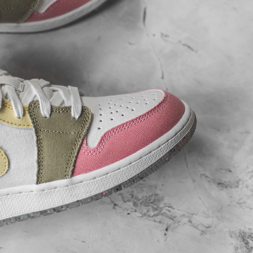 Jordan 1 Mid SE Pastel Vivid Green Grind (GS) - Swest Kicks