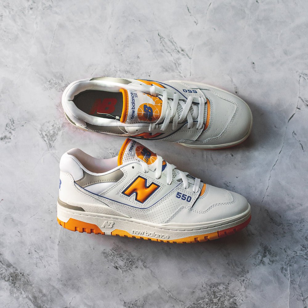 New Balance 550 White Vibrant Orange - Swest Kicks