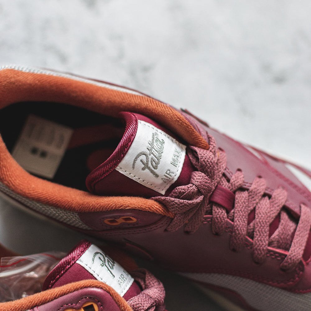 Nike Air Max 1 Patta Waves Rush Maroon (With Bracelet) - Swest Kicks