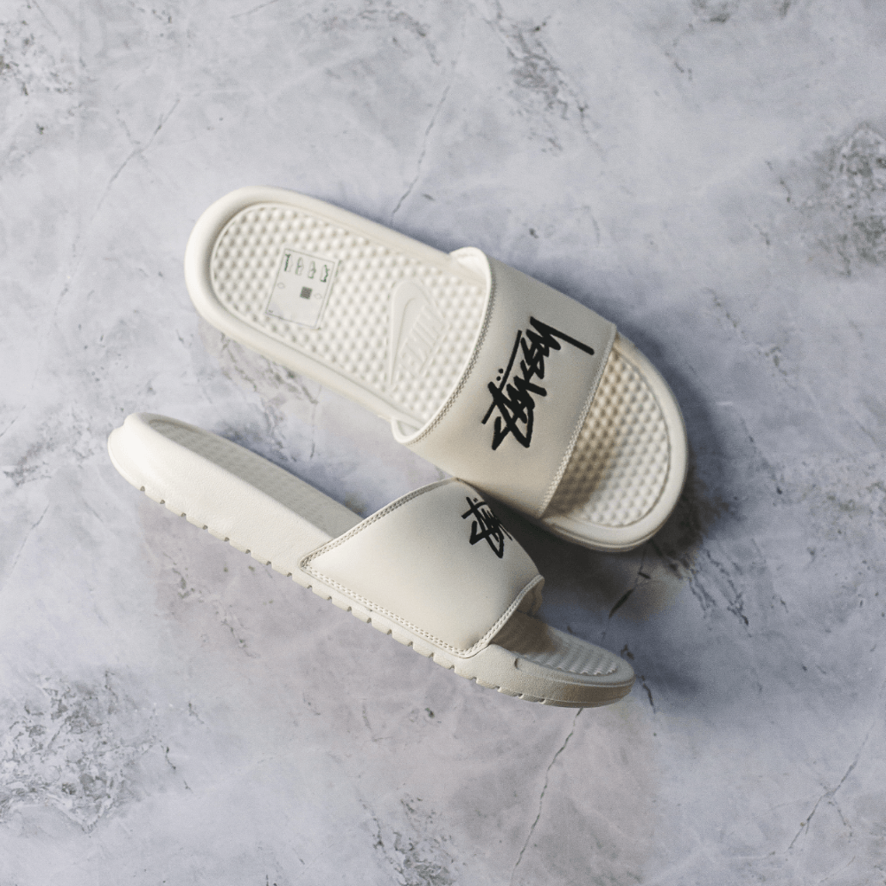 Nike Benassi Stussy Cream - Swest Kicks