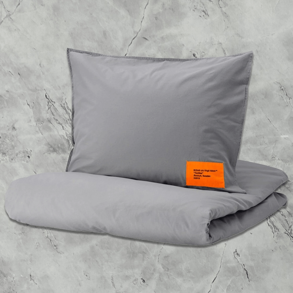 Virgil Abloh x IKEA MARKERAD Duvet Cover & Pillowcase, Furniture