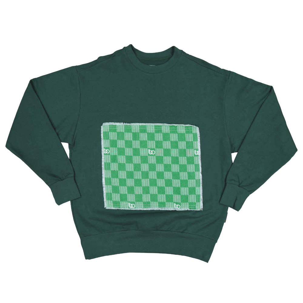 BIGTYNSONLY Green Viridescent Denim Sweat Shirt – Swest Kicks
