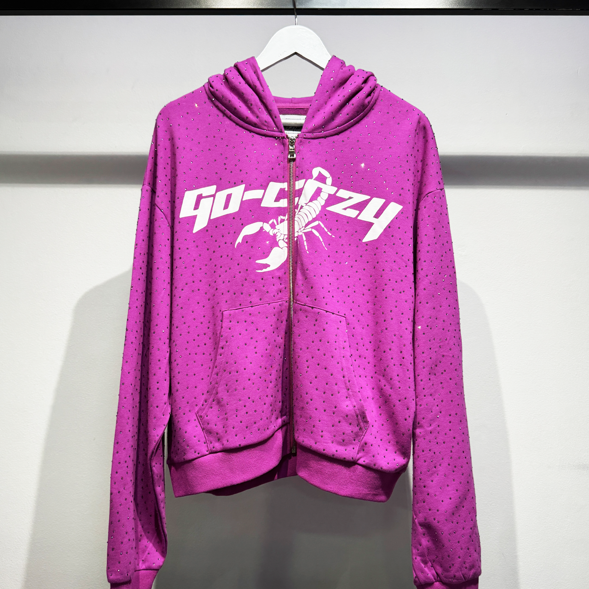 GoCrazy Purple Rhinestone Hoodie – Swest Kicks