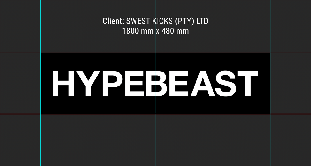 Custom HYPEBEAST Rug - 1800mm x 480mm