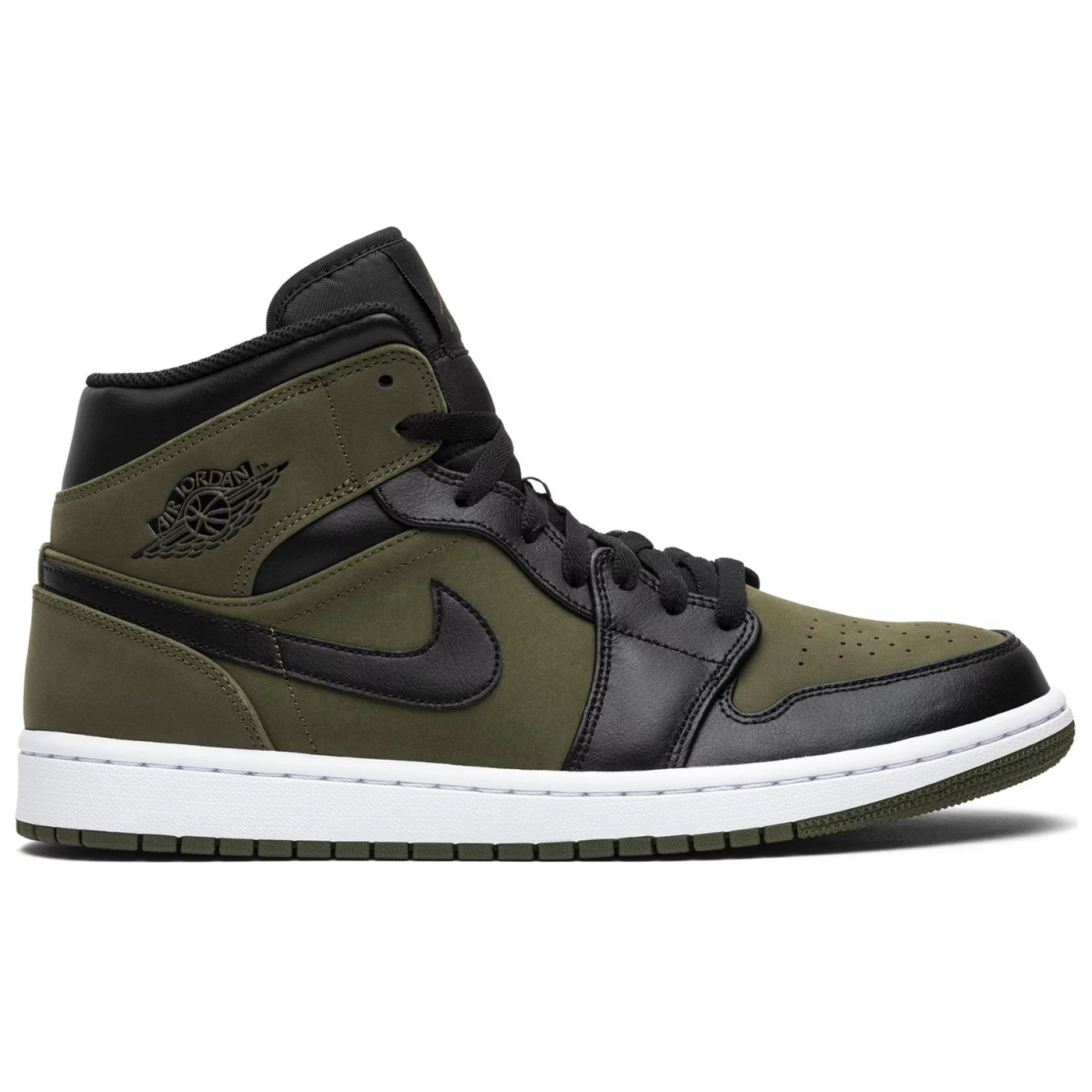 Jordan Mid Olive Canvas UK11