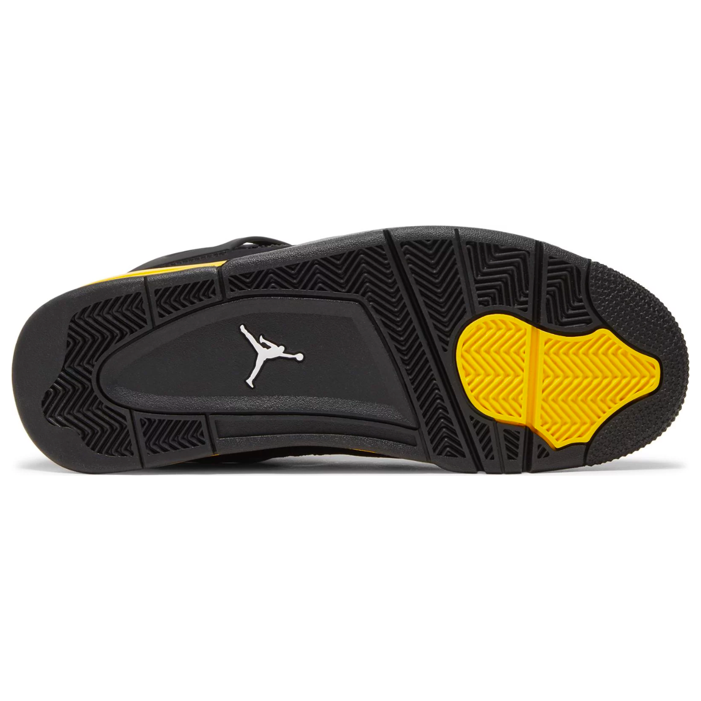 Air jordan 4 black and yellow sales