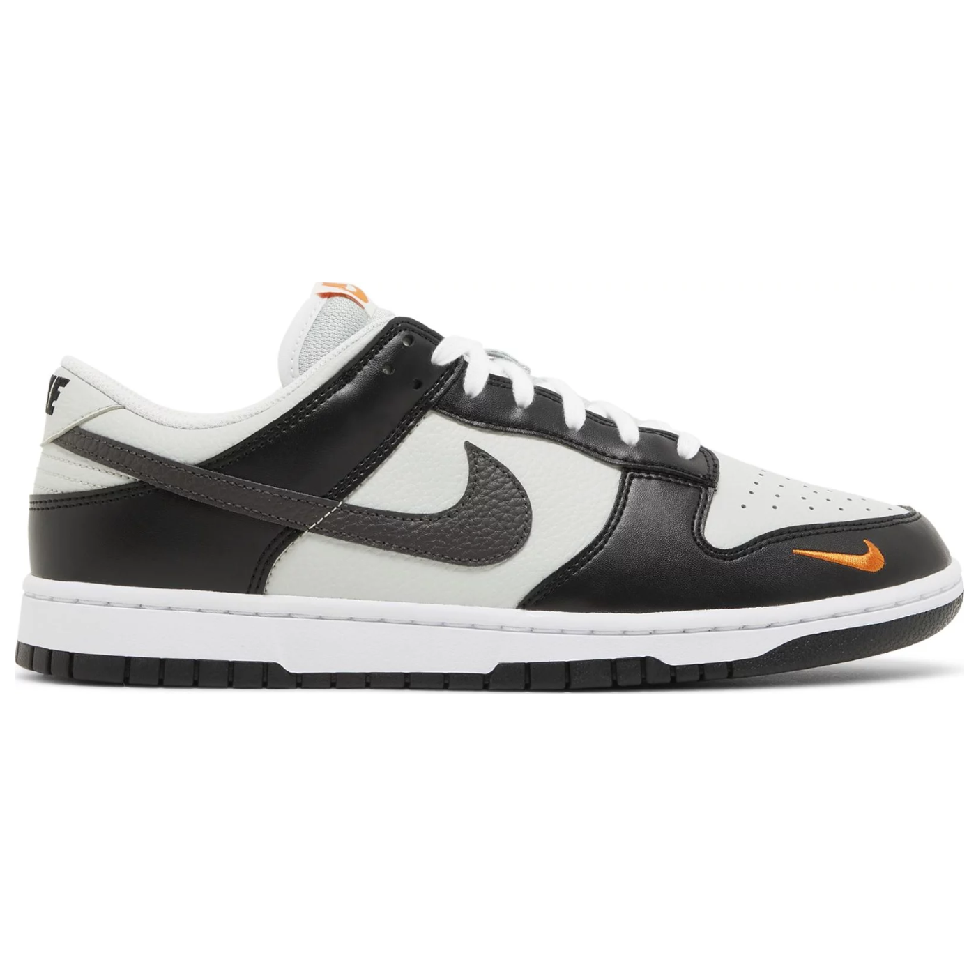 Nike Dunk Low Black Total Orange Mini Swoosh