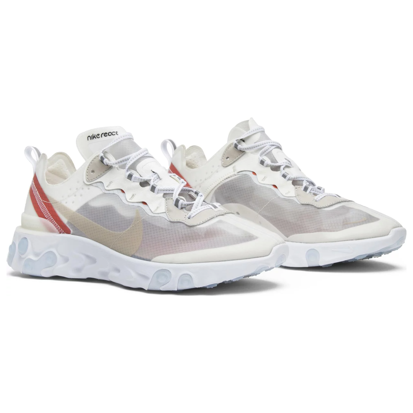 nike react element 55 sail light bone