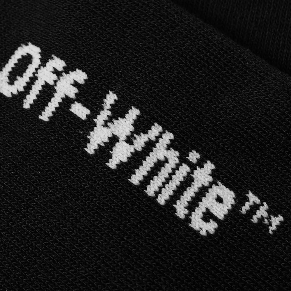 Off-White Quote Socks 'Black'