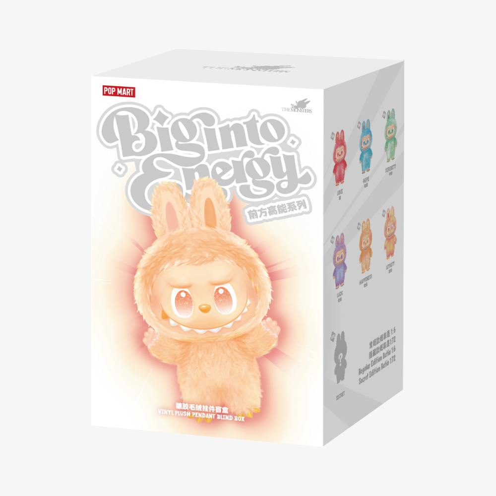 POP MART THE MONSTERS Labubu - Big Into Energy Series Plush Pendant Bl ...
