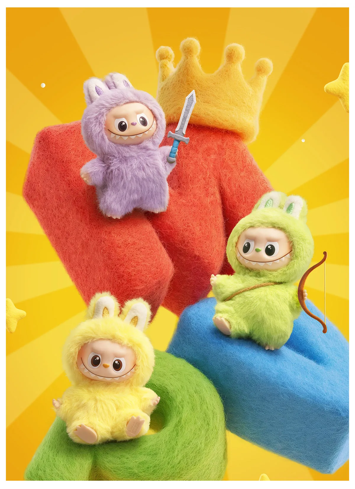 POP MART THE MONSTERS Mini Labubu - Pin for Love Series Plush