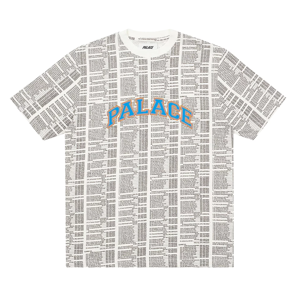 Palace Bell Man Allover Tee White