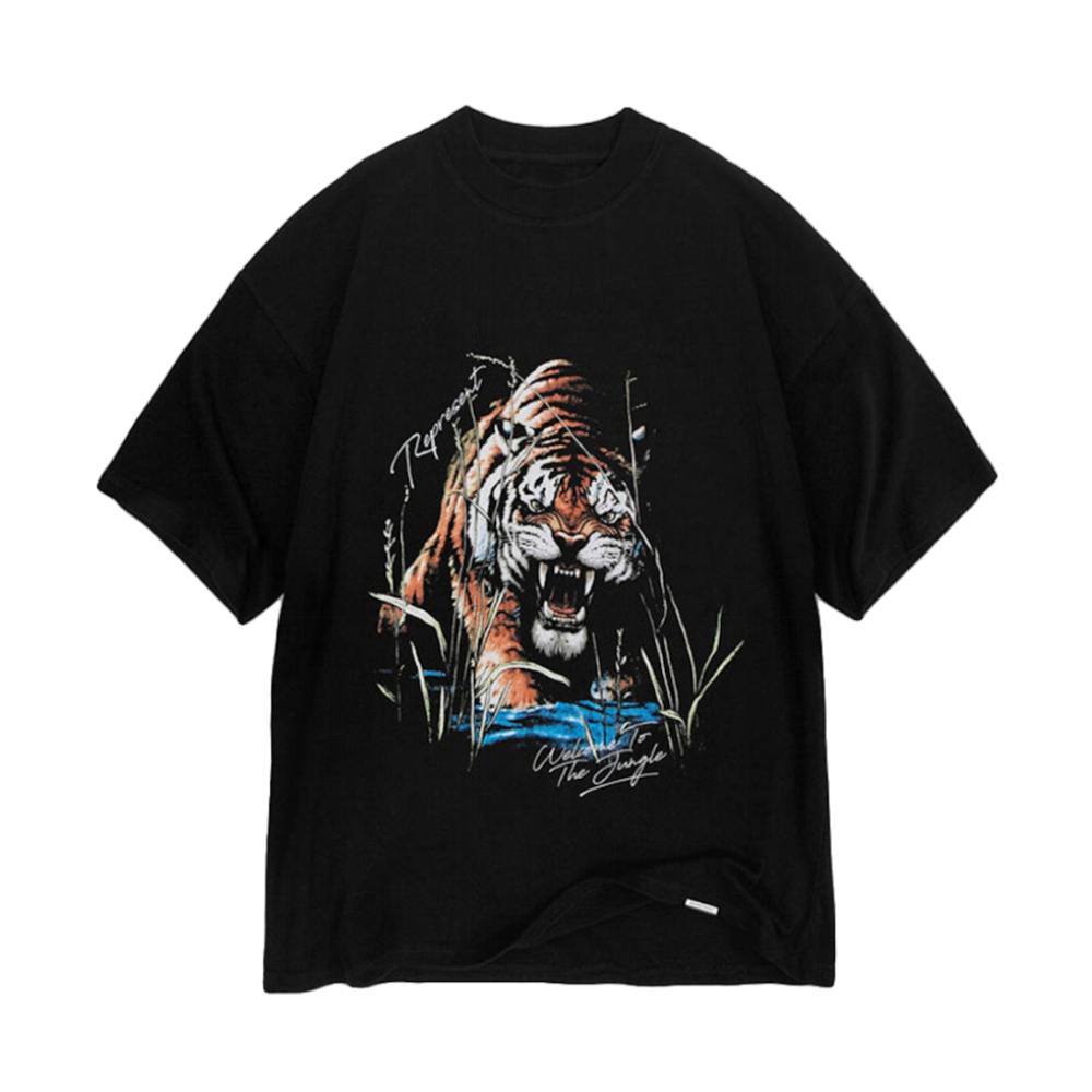 Represent Welcome To The Jungle T-Shirt Off Black