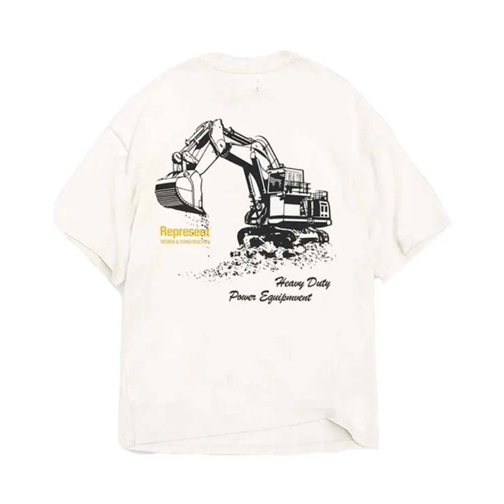 Represent Design & Construction T-Shirt Flat White