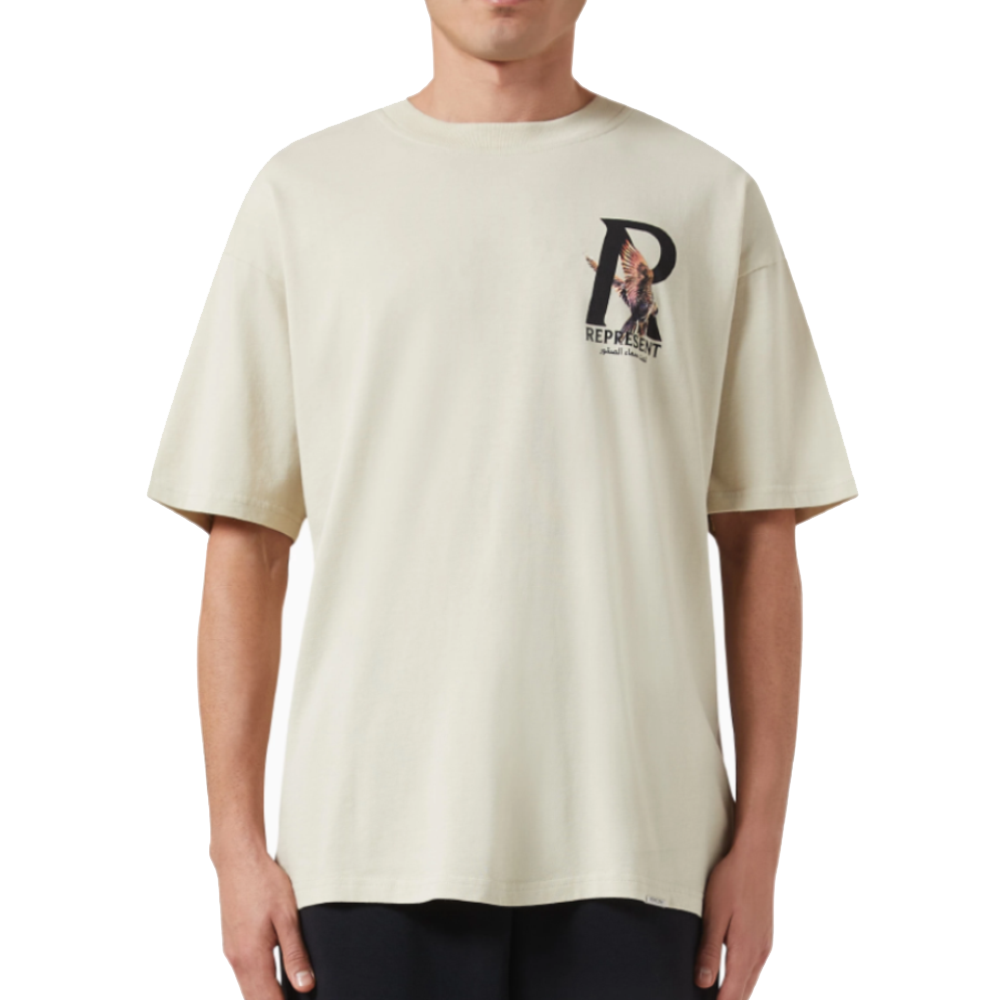 Represent Initial Falcon T Shirt Vintage White