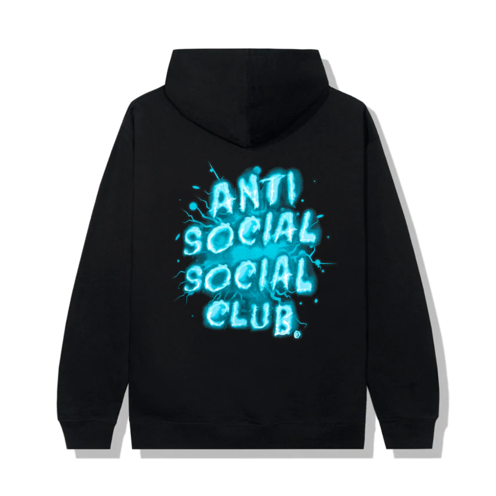 Anti Social Social Club Blue Splash Black Hoodie