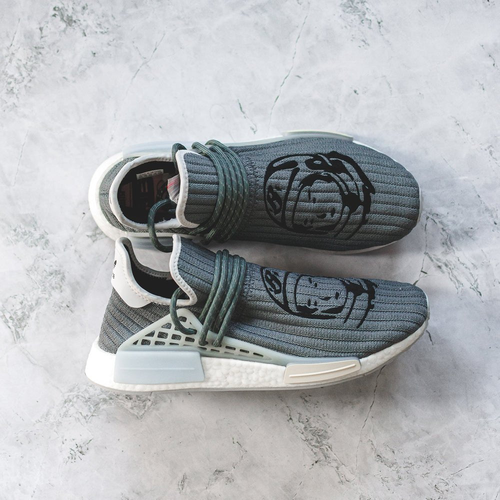 adidas NMD Hu Pharrell x Billionaire Boys Club Astronaut Blue Swest Kicks adidas NMD Hu Pharrell x Billionaire Boys Club Astronaut Blue Swest Kicks