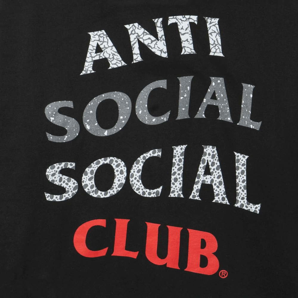 Anti social social shop club black t shirt