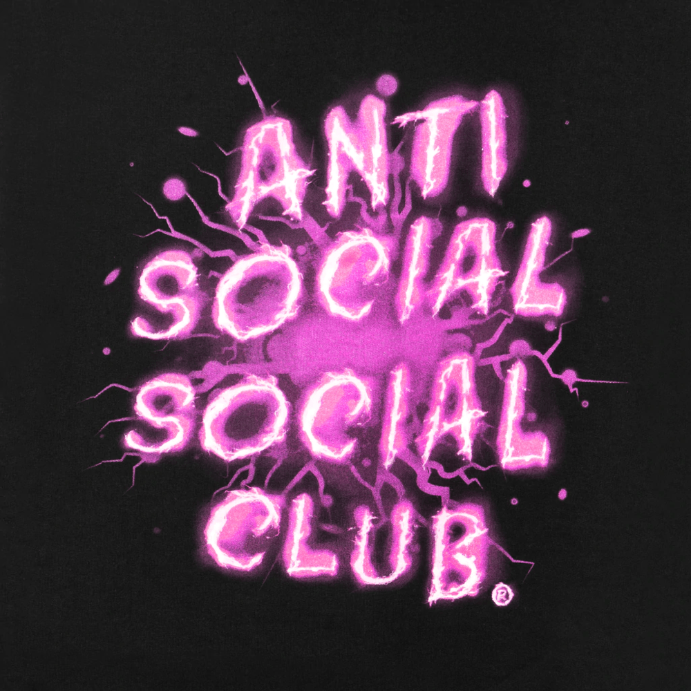 Anti Social Social Club Pink Splash Black Hoodie - Swest Kicks