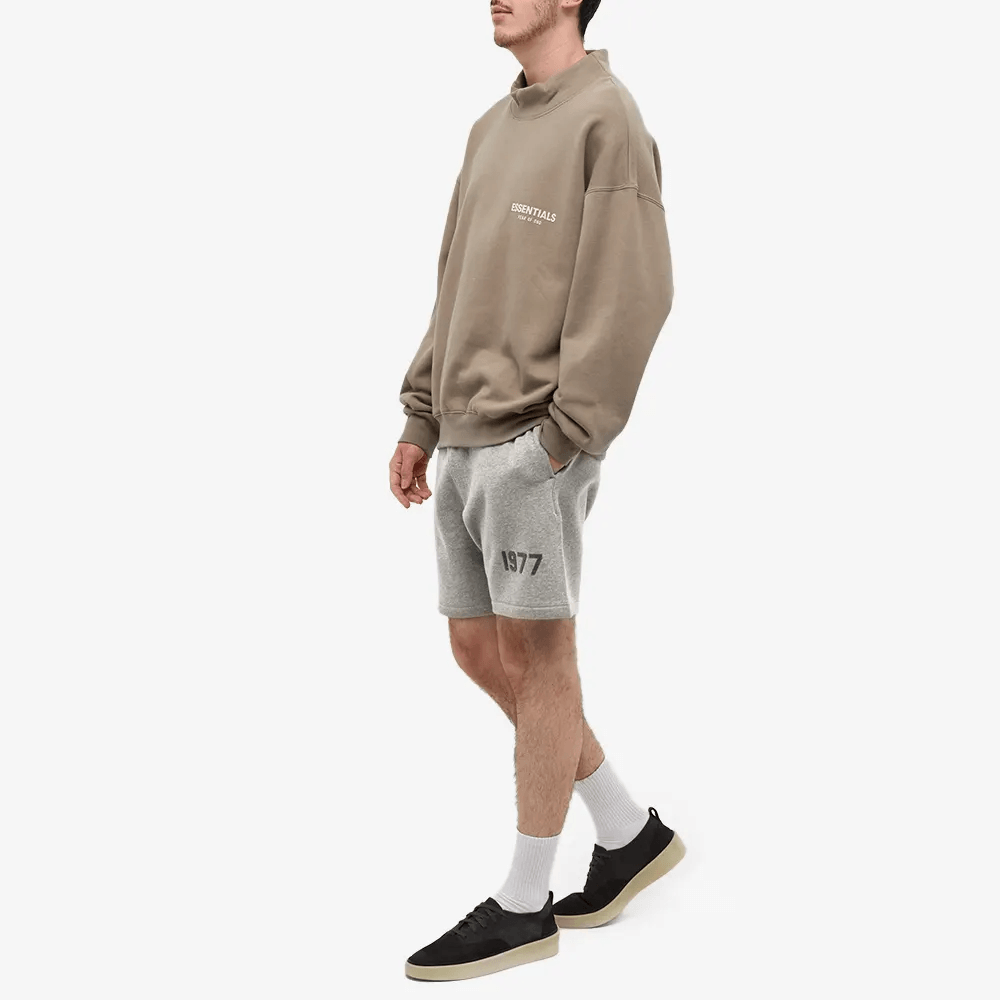 Fear of God ESSENTIALS 1977 Sweat Shorts Dark Oatmeal - Swest Kicks