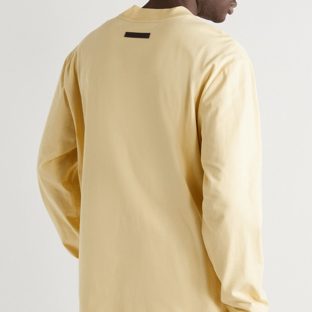 Fear of God ESSENTIALS Appliquéd Logo-Print Long Sleeve Tee - Swest Kicks