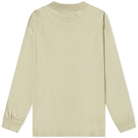 Fear of God ESSENTIALS Long Sleeve Logo Tee Wheat - Swest Kicks