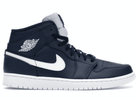 Jordan 1 Retro Mid Obsidian White - Swest Kicks