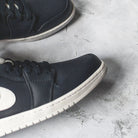 Jordan 1 Retro Mid Obsidian White - Swest Kicks