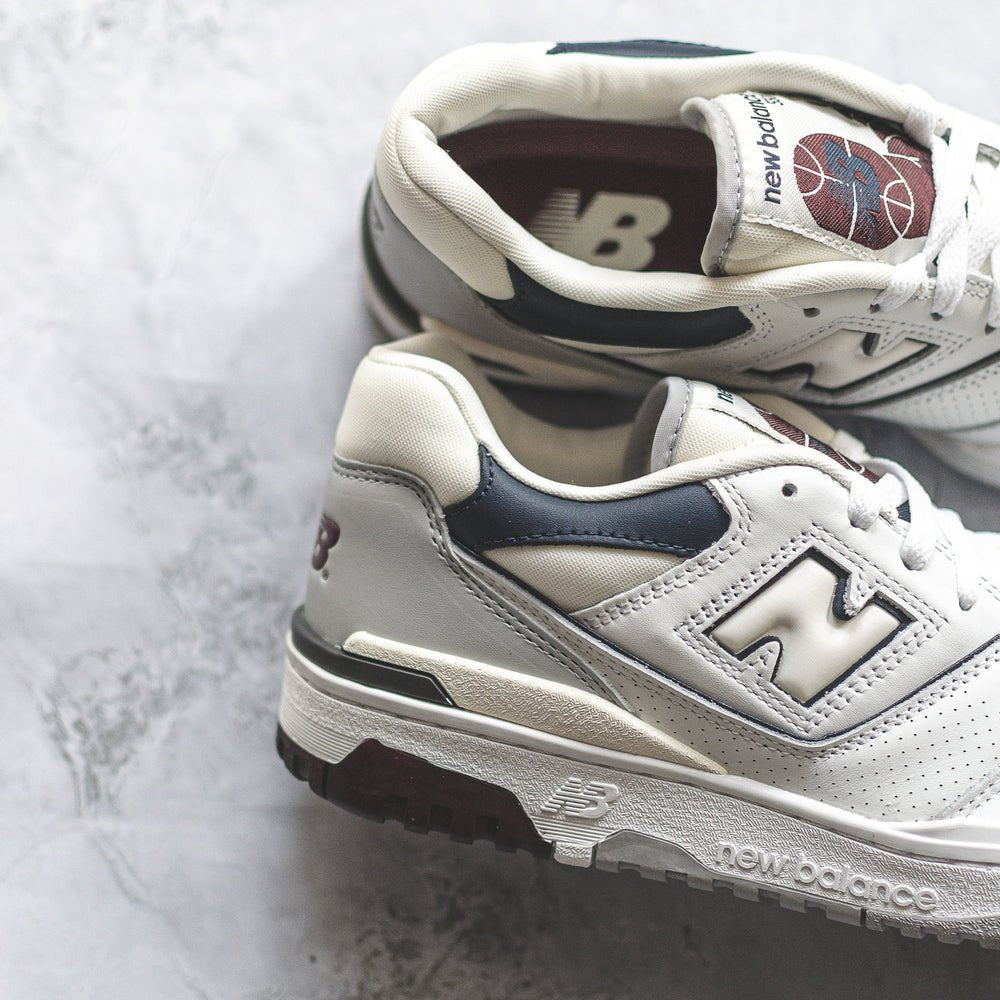 New Balance 550 White Burgundy Navy - Swest Kicks