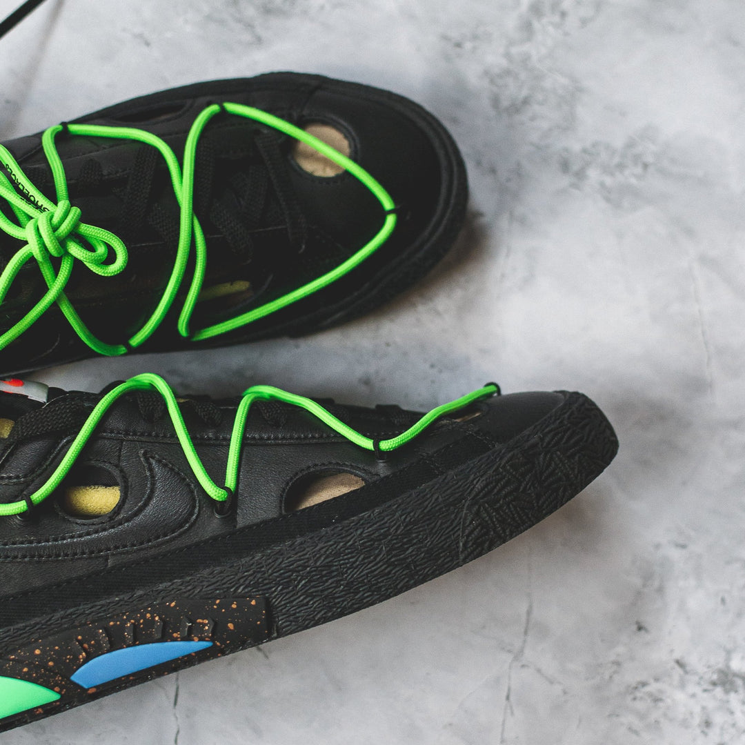 Nike Blazer Low Off-White Black Electro Green - Swest Kicks