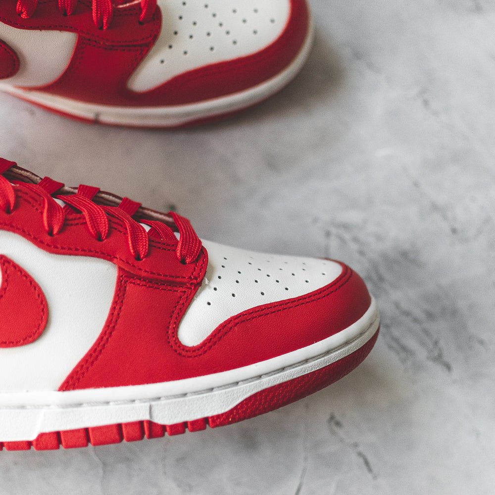 nike dunk high university red release date