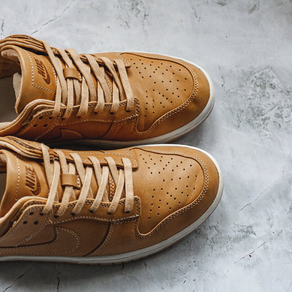 nikelab dunk lux low vachetta tan