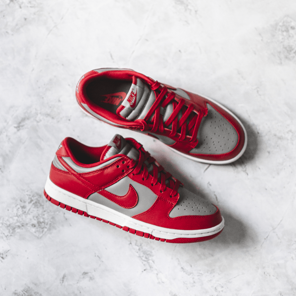 Nike Dunk Low Retro Medium Grey Varsity Red UNLV (2021) - Swest Kicks